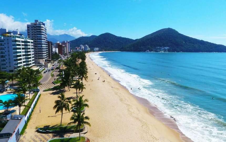 Ap Na Avenida Da Praia Caraguatatuba Esterno foto